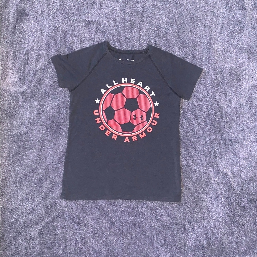 UNDER ARMOUR “ALL HEART” SOFTBALL T-SHIRT | GIRLS YOUTH MEDIUM